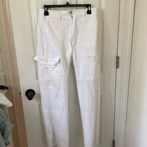 Zara white cargo pants